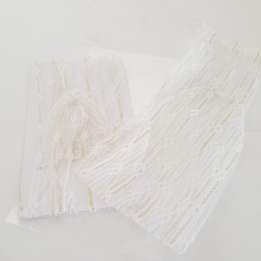 White Lace Socks Hosiery Mesh Spring Socks Tulle Slouch Stockings - Picture 4 of 7